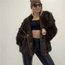 pelliccia foderata wrap